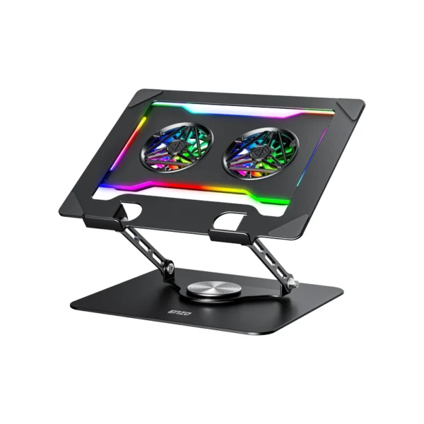 ENZO LF-290 Laptop Cooling Pad and Stand with RGB Lighting